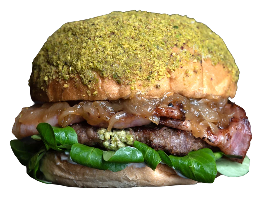 Al Capone, hamburger d'asina ripieno al pistacchio