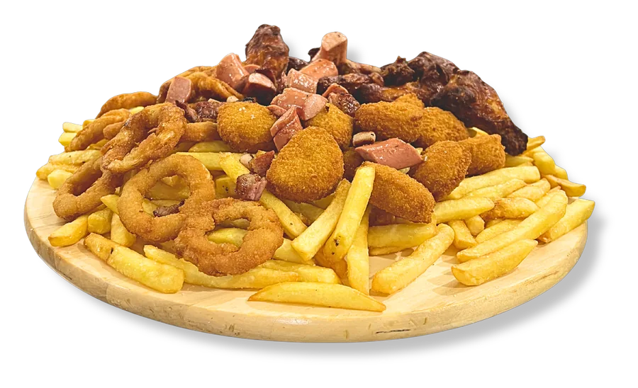 The Big Family di Burger Boss: patatine, nuggets, anelli di cipolla e alette di pollo